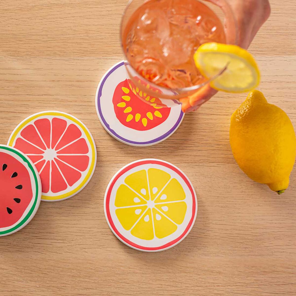 Posavasos Personalizable para Plotter de corte Cricut Ceramic Blanco (4 Unidades) (4)