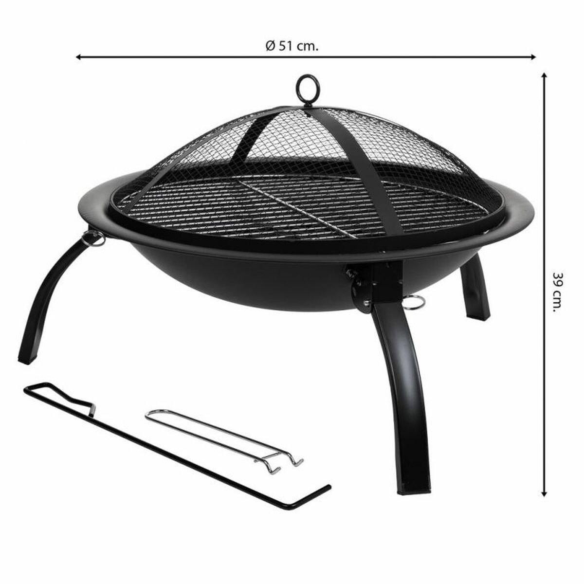 Mortero de cocina Alexandra House Living Hierro 51 x 39 x 51 cm (3)