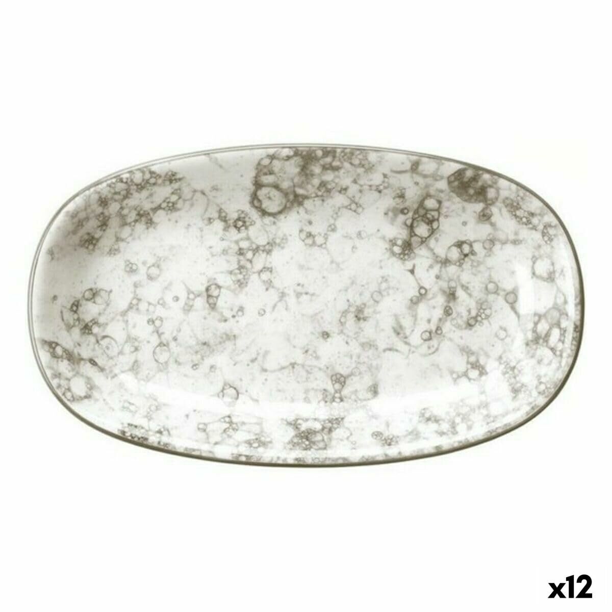 Bandeja de Aperitivos Viejo Valle Rocks Marrón Porcelana 12 Unidades