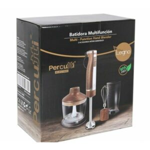Batidora de Mano Multifunción con Accesorios Percutti Legno Negro 1100 W