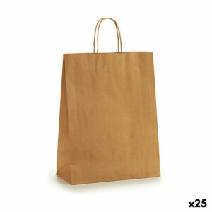 Bolsa de Papel Pincello Marrón 32 x 50 x 0,2 cm (25 Unidades)