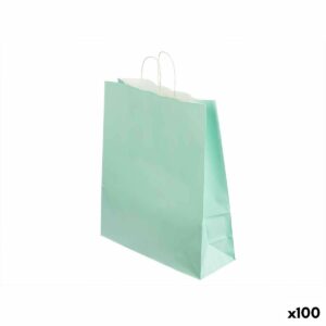 Bolsa de Papel Pincello Verde Menta 32 X 12 X 50 cm 32 x 50 x 0,2 cm (100 Unidades)