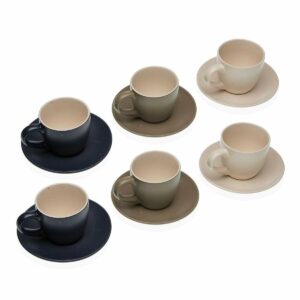 Juego de 6 Tazas con Plato Versa Tashi