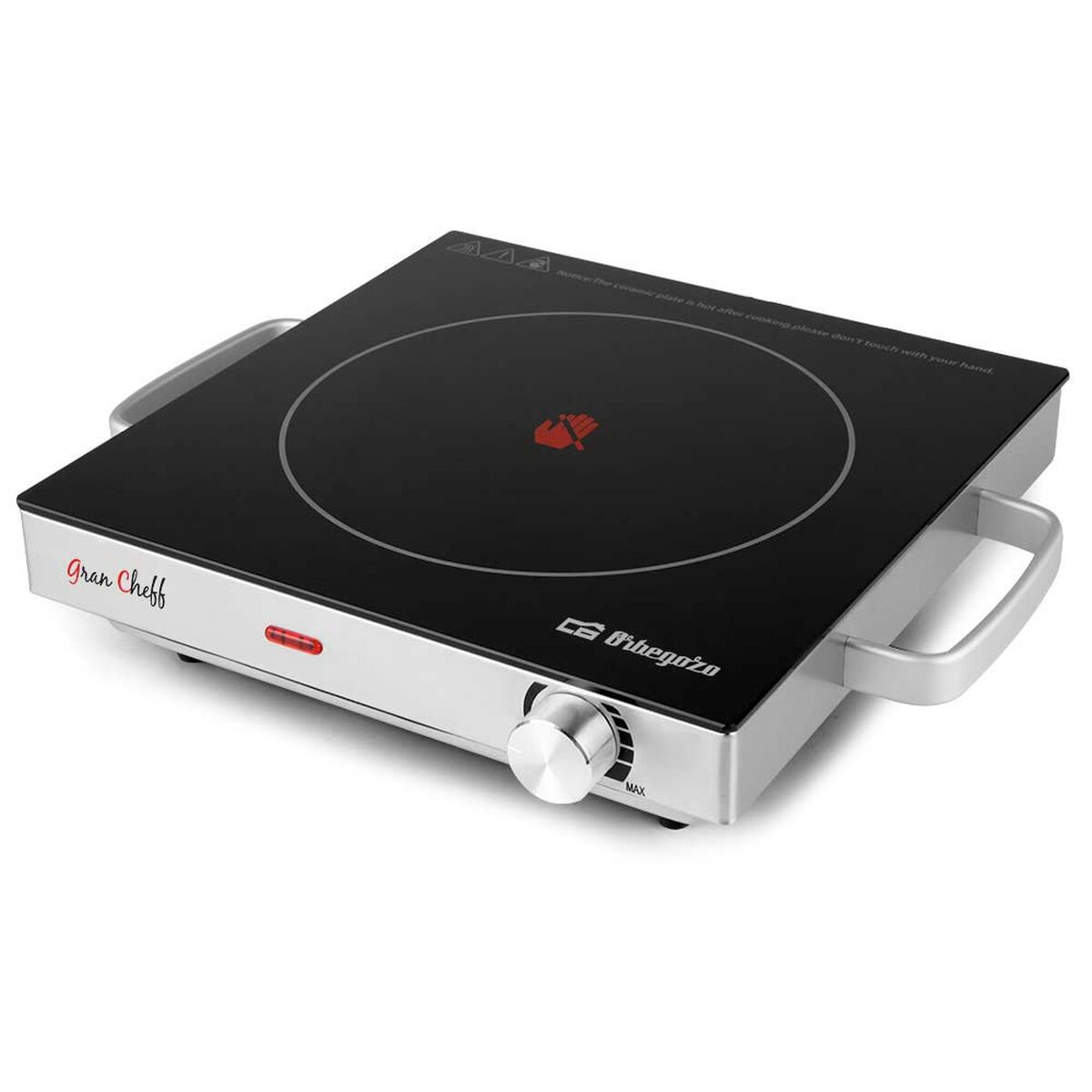 Vitrocerámica Portátil Orbegozo PCE5000 2000 W Negro