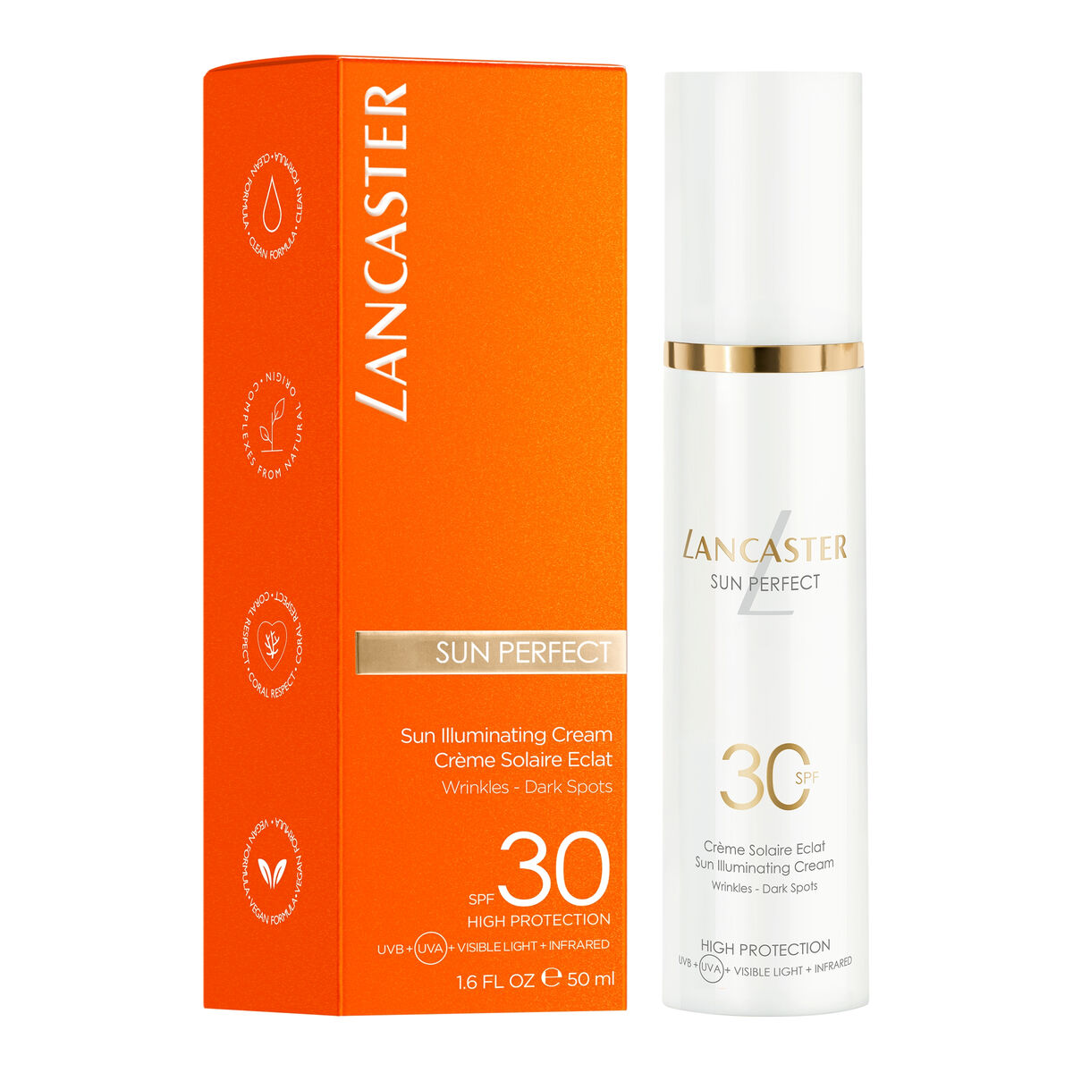 Crema Solar Lancaster Sun Perfect Spf 30 50 ml Iluminador - Imagen 2