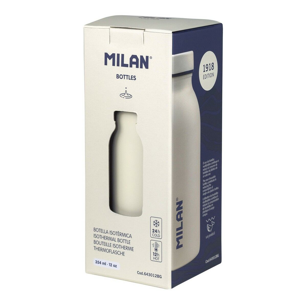 Botella Térmica Milan Blanco 354 ml - Imagen 2