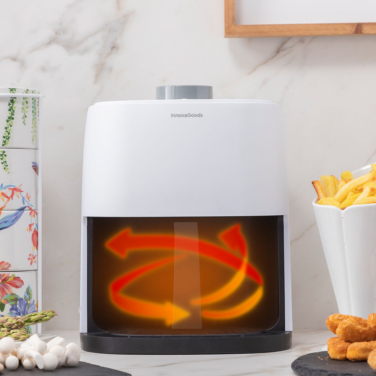 Freidora de Aire InnovaGoods Fryinn Lite 2000 Blanco 1200 W 2 L (2)