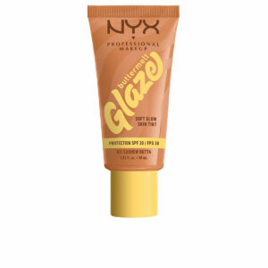 Protector Solar con Color NYX BUTTERMELT GLAZE Nº 03-Cashew Butta Spf 30 30 ml