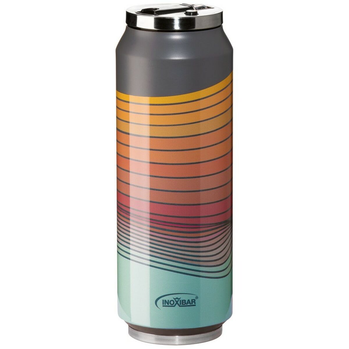 Termo de Viaje Inoxibar 61267 RED WAVES Rojo 700 ml
